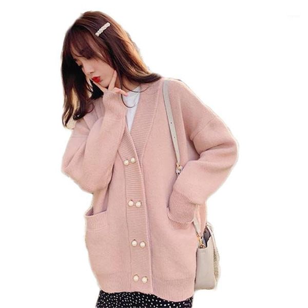 2019 spring autumn korean women knit sweater harajuku loose warm cardigan outerwear female college casual long sleeve coats a881, White
2019 spring autumn korean women knit sweater harajuku loose warm cardigan outerwear female college casual long sleeve coats a881, White