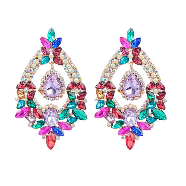 brand stud drop earrings iced out jewelry dangles fashion colorful bling rhinestone water droplets big statement street party baroque flower, Silver
brand stud drop earrings iced out jewelry dangles fashion colorful bling rhinestone water droplets big statement street party baroque flower, Silver