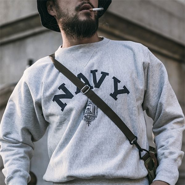 bronson us naval academy sweatshirts 580gsm retro men solid reverse weave pullover c0127, Black
bronson us naval academy sweatshirts 580gsm retro men solid reverse weave pullover c0127, Black