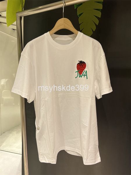 women's t-shirt niche design spring and summer white loose strawberry print embroidered short sleeve t-shirt for men women
women's t-shirt niche design spring and summer white loose strawberry print embroidered short sleeve t-shirt for men women