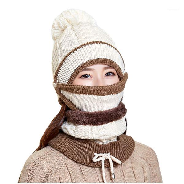 2020 hat winter women's mask hat for girls scarf thick warm fleece inside knitted scarf set 3pcs winter riding fashion hats1, Blue;gray
2020 hat winter women's mask hat for girls scarf thick warm fleece inside knitted scarf set 3pcs winter riding fashion hats1, Blue;gray