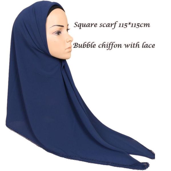 10pcs/lot 115*115cm square head scarf women plain bubble with lace chiffon hijab scarf shawls and wraps muslim headband scarves, Blue;gray
10pcs/lot 115*115cm square head scarf women plain bubble with lace chiffon hijab scarf shawls and wraps muslim headband scarves, Blue;gray