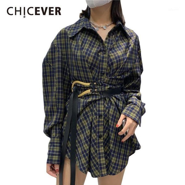 chicever plaid loose shirts for women lapel long sleeve high waist patchwork with sashes streetwear blouses female 2020 clothing1, White
chicever plaid loose shirts for women lapel long sleeve high waist patchwork with sashes streetwear blouses female 2020 clothing1, White