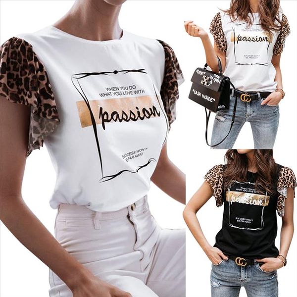 leopard short sleeve blouses for women summer letter printed lady shirt blouses fashion casual white black female d30
leopard short sleeve blouses for women summer letter printed lady shirt blouses fashion casual white black female d30
