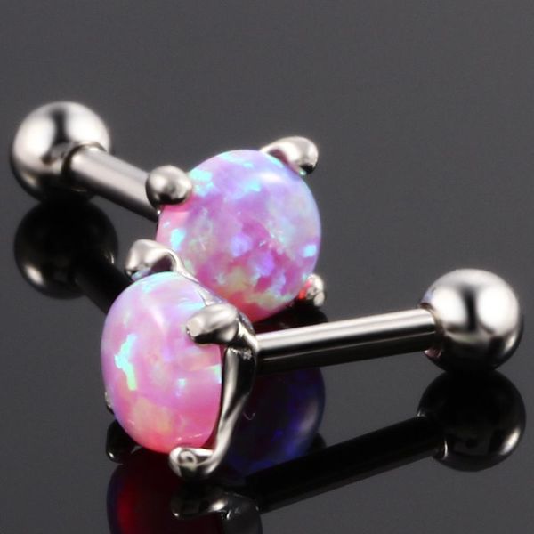 new arrival 1pc surgical steel with opal stone ear cartilage tragus piercing opal earring helix barbell fashion girls jewelry q sqcaix, Silver
new arrival 1pc surgical steel with opal stone ear cartilage tragus piercing opal earring helix barbell fashion girls jewelry q sqcaix, Silver