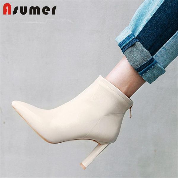 asumer 2020 hot fashion boatskle boots женские заостренные носки сплошные цвета осень зима короткими ботинками на высоком каблуке вечеринка, Black
asumer 2020 hot fashion boatskle boots женские заостренные носки сплошные цвета осень зима короткими ботинками на высоком каблуке вечеринка, Black