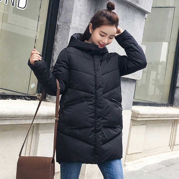 2020 winter jackets women's casual parkas woman plus size hooded stand collar solid loose cotton padded overcoat, Black
2020 winter jackets women's casual parkas woman plus size hooded stand collar solid loose cotton padded overcoat, Black