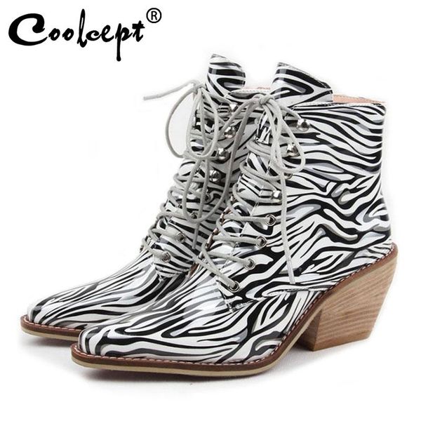 boots coolcept women ankle fashion print pointed toe autumn winter warm leisure outdoor shoes size 35-43, Black
boots coolcept women ankle fashion print pointed toe autumn winter warm leisure outdoor shoes size 35-43, Black