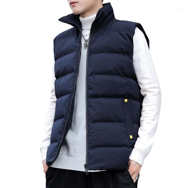 vest men autumn and winter down cotton stand-up collar youth thick casual cotton jacket waistcoat sleeveless vest warm1, Black;white
vest men autumn and winter down cotton stand-up collar youth thick casual cotton jacket waistcoat sleeveless vest warm1, Black;white