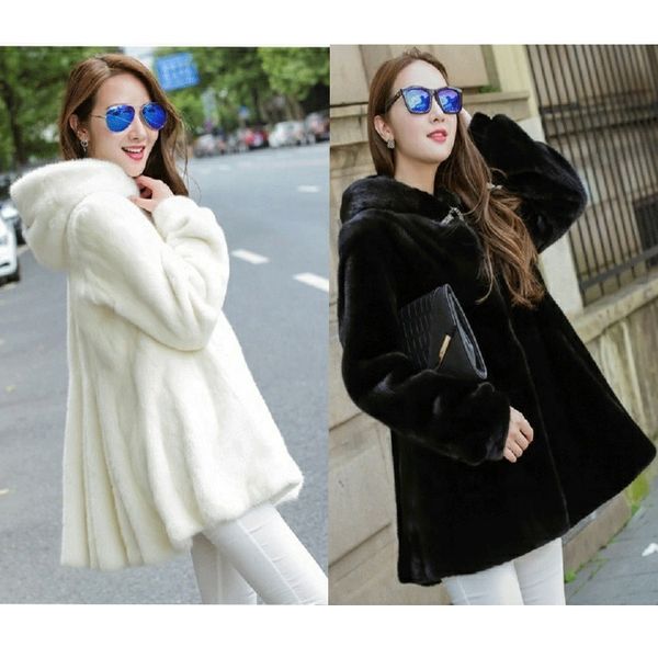customized new winter warm faux fur jacket mid-length ladies hooded jacket large size, Black
customized new winter warm faux fur jacket mid-length ladies hooded jacket large size, Black