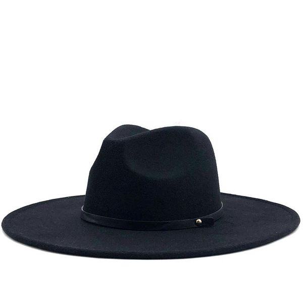 new wool fedora hat hawkins felt cap wide brim ladies trilby chapeu feminino hat women men jazz church godfather sombrero caps, Black;white
new wool fedora hat hawkins felt cap wide brim ladies trilby chapeu feminino hat women men jazz church godfather sombrero caps, Black;white