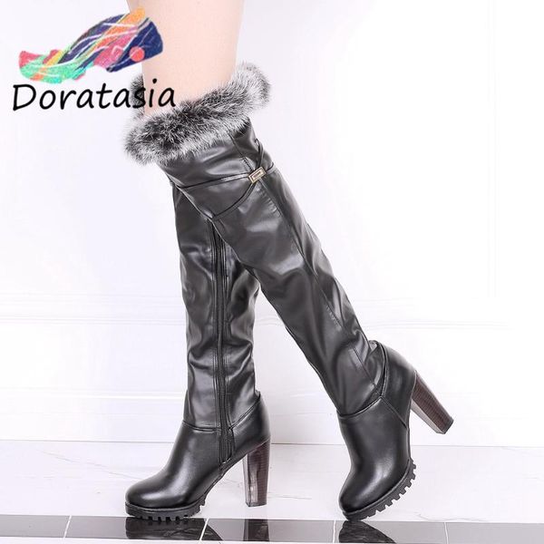 doratasia big size 45 women thick fur warm short plush shoes platform brand boots women fahsion high heels boots, Black
doratasia big size 45 women thick fur warm short plush shoes platform brand boots women fahsion high heels boots, Black