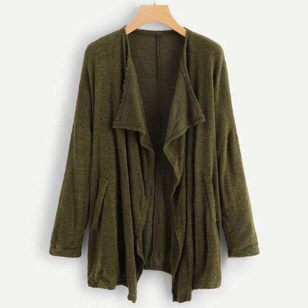 women's jackets solid knit long sleeve cardigan sweaters outerwear with pocket coat female lapel short jacket ladies 8.20, Black;brown
women's jackets solid knit long sleeve cardigan sweaters outerwear with pocket coat female lapel short jacket ladies 8.20, Black;brown