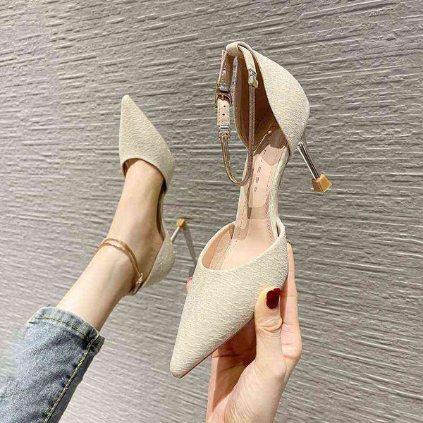 dress shoes high heels 89802 french girls' high thin heels 2022 summer versatile fairy style hollow one-sided belt single shoese, Black
dress shoes high heels 89802 french girls' high thin heels 2022 summer versatile fairy style hollow one-sided belt single shoese, Black