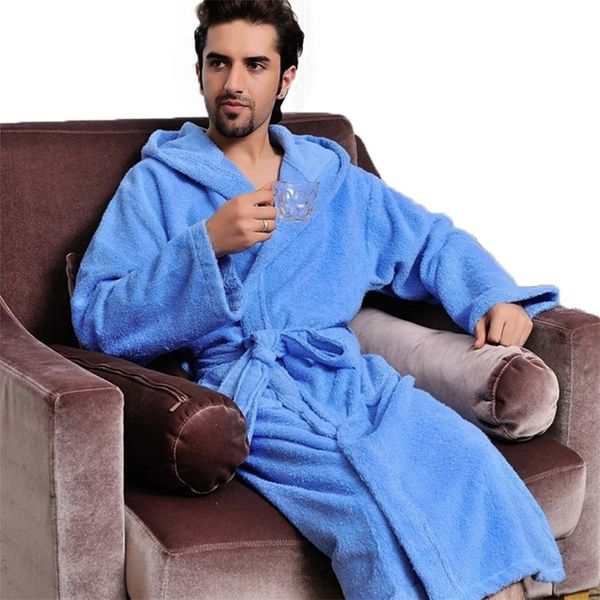 hooded bathrobe men 100% cotton hooded women sleepwear nightgown towel fleece thick long soft autumn winter white home l 201109, Black;brown
hooded bathrobe men 100% cotton hooded women sleepwear nightgown towel fleece thick long soft autumn winter white home l 201109, Black;brown