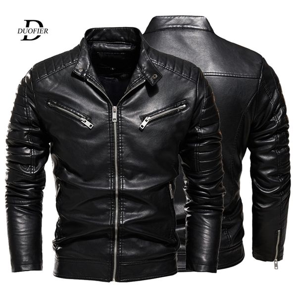 winter black leather jacket men fur lined warm motorcycle jacket slim street fashion black biker coat pleated design zipper 201223
winter black leather jacket men fur lined warm motorcycle jacket slim street fashion black biker coat pleated design zipper 201223