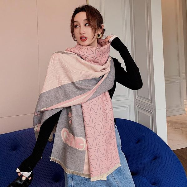 scarves 2021 winter autumn design lady windproof female blanket thicken scarf luxury bandana bufanda women shawls wraps, Blue;gray
scarves 2021 winter autumn design lady windproof female blanket thicken scarf luxury bandana bufanda women shawls wraps, Blue;gray