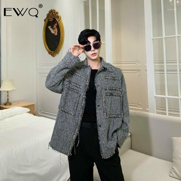 ewq / men's clothing lattice thickening loose coat tassels patchwork jacket for male 2020 spring fashion new streetwear 9y1841, Black
ewq / men's clothing lattice thickening loose coat tassels patchwork jacket for male 2020 spring fashion new streetwear 9y1841, Black