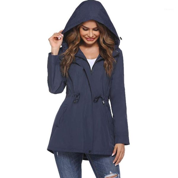 2021 women autumn winter solid color waist tight windbreaker zip hooded coat jacket windproof jacket female hooded outdoor coat1, Black;brown
2021 women autumn winter solid color waist tight windbreaker zip hooded coat jacket windproof jacket female hooded outdoor coat1, Black;brown
