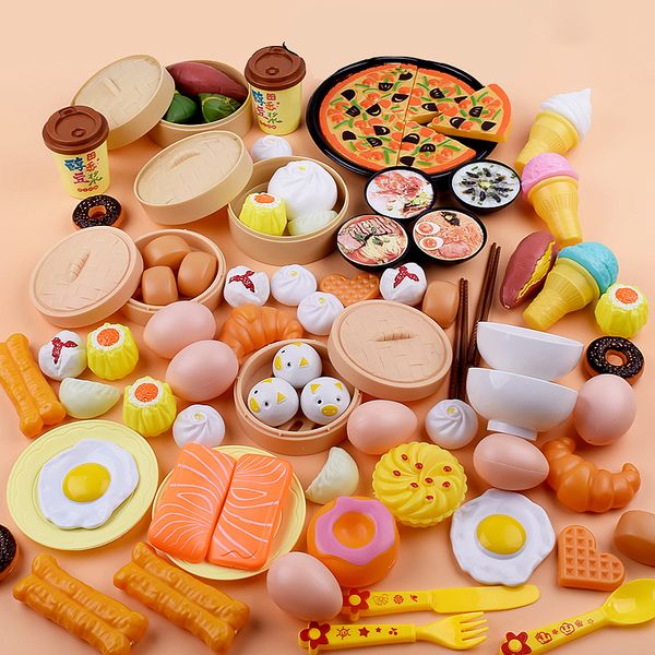 84pcs/set children simulation steamer fruit cutie play house toys luxurious chinese and western food kitchen food toys lj201009 
84pcs/set children simulation steamer fruit cutie play house toys luxurious chinese and western food kitchen food toys lj201009