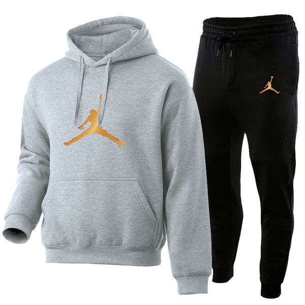 2021 new sportswear men's high-quality sportswear suit spring and autumn jacket men's jogging suit + track pants ladies suit hip h, Gray
2021 new sportswear men's high-quality sportswear suit spring and autumn jacket men's jogging suit + track pants ladies suit hip h, Gray