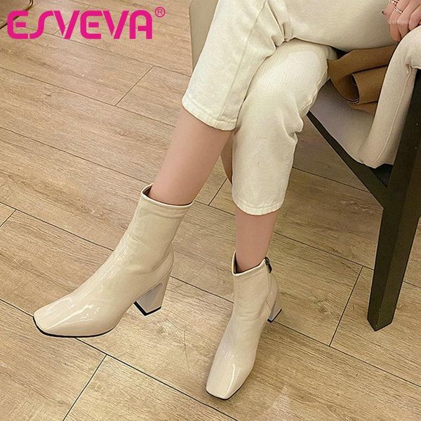 esveva 2021 cow leather ankle boots women boots winter women shoes pointed toe crystal heel zipper size 34-391, Black
esveva 2021 cow leather ankle boots women boots winter women shoes pointed toe crystal heel zipper size 34-391, Black