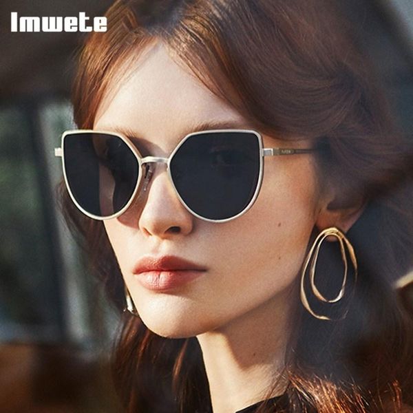 sunglasses imwete 2021 polygonal for women men classic brand lady sun glasses vintage alloy frame mirror uv400, White;black
sunglasses imwete 2021 polygonal for women men classic brand lady sun glasses vintage alloy frame mirror uv400, White;black