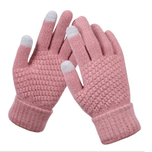 five fingers gloves 2021 women' cashmere wool knitted winter warm thick touch screen solid mittens for mobile phone tablet pad, Blue;gray
five fingers gloves 2021 women' cashmere wool knitted winter warm thick touch screen solid mittens for mobile phone tablet pad, Blue;gray