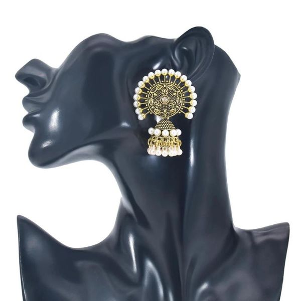 dangle & chandelier gypsy tribe pearl bell pendant vintage earrings for women studs flower hat shape carved with women's jewelry, Silver
dangle & chandelier gypsy tribe pearl bell pendant vintage earrings for women studs flower hat shape carved with women's jewelry, Silver