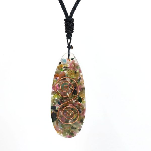 10 pcs copper spiral fluorite stone and resin pendant handmade rope chain necklace carnelian fashion jewelry, Silver
10 pcs copper spiral fluorite stone and resin pendant handmade rope chain necklace carnelian fashion jewelry, Silver