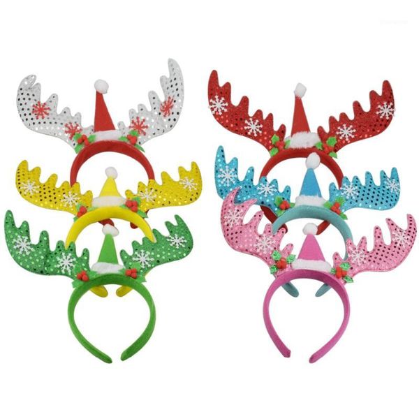 (pack of 6) women girls kids christmas deer antlers costume ear party hair head band prop for children, kids, adult1
(pack of 6) women girls kids christmas deer antlers costume ear party hair head band prop for children, kids, adult1