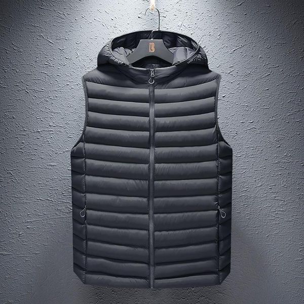 men's winter jacket coat vest men warm sleeveless jacket without sleeves casual waistcoat hooded coat down man solid vest, Black;white
men's winter jacket coat vest men warm sleeveless jacket without sleeves casual waistcoat hooded coat down man solid vest, Black;white