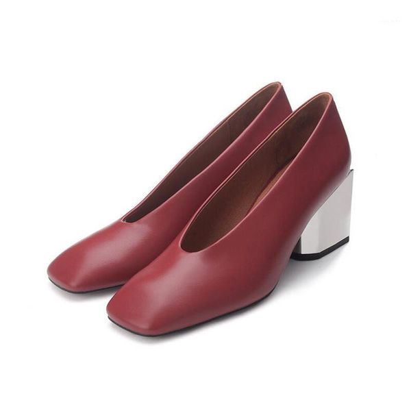 nice solid colors women shoes square head thick with genuine leather grandma shoes comfortable women glove high heels z2251, Black
nice solid colors women shoes square head thick with genuine leather grandma shoes comfortable women glove high heels z2251, Black