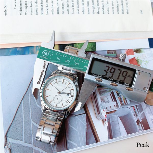 new all-match business men's watch 39mm large dial all dials work normally with calendar life waterproof stainless steel strap, Slivery;brown
new all-match business men's watch 39mm large dial all dials work normally with calendar life waterproof stainless steel strap, Slivery;brown