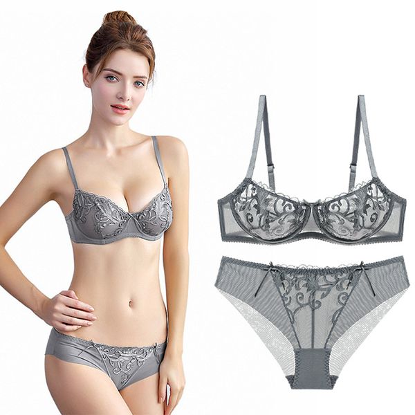 varsbaby embroidery unlined underwire underwear set transparent breathable lady bra set c1211, Black;white
varsbaby embroidery unlined underwire underwear set transparent breathable lady bra set c1211, Black;white