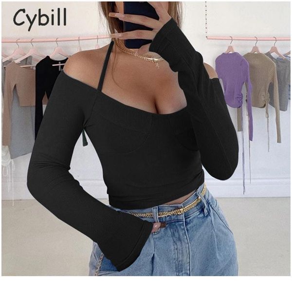 cybill ribled вязание вязание на плечо топ женская осень обертка halter с длинным рукавом футболка с длинным рукавом футболка твердая тонкая, White
cybill ribled вязание вязание на плечо топ женская осень обертка halter с длинным рукавом футболка с длинным рукавом футболка твердая тонкая, White