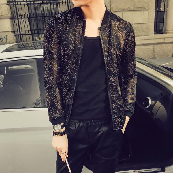 summer men jacket fashion 2018 slim fit bomber jackets casual plus size thin sun protection clothing night club stage coats 5xl1, Black;brown
summer men jacket fashion 2018 slim fit bomber jackets casual plus size thin sun protection clothing night club stage coats 5xl1, Black;brown
