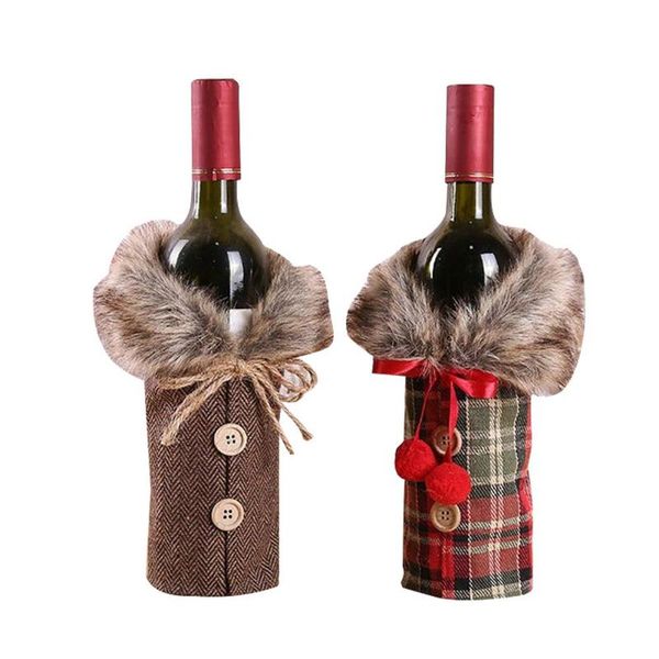 christmas decorations wine bottle champagne cover bags santa claus gift bag dinner party xmas table decor
christmas decorations wine bottle champagne cover bags santa claus gift bag dinner party xmas table decor
