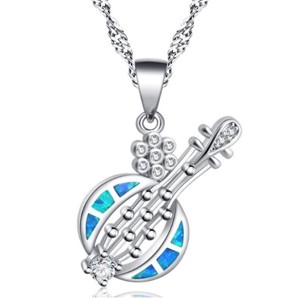 new fashion luxury creative opal guitar pendant women's popular banquet jewelry wedding accessories holiday gifts wholesale, Silver
new fashion luxury creative opal guitar pendant women's popular banquet jewelry wedding accessories holiday gifts wholesale, Silver