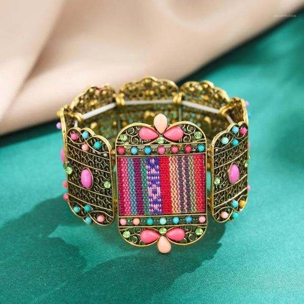fashion rhinestone printed bracelet retro alloy wide-brimmed women's bracelet colorful acrylic beads jewelry.1, Golden;silver
fashion rhinestone printed bracelet retro alloy wide-brimmed women's bracelet colorful acrylic beads jewelry.1, Golden;silver