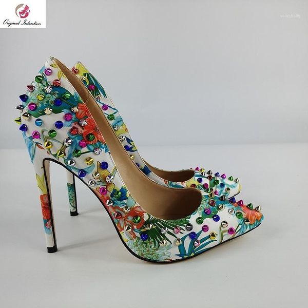 women pumps fashion party heels pointed toe thin heels rivet multicolor heel height 12-13cm original intention size 35-451, Black 
women pumps fashion party heels pointed toe thin heels rivet multicolor heel height 12-13cm original intention size 35-451, Black