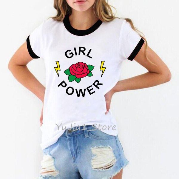 feminist harajuku 90s graphic t shirt women feminism fight like a girl cute girl power tshirt ullzang tees female t-shirt, White
feminist harajuku 90s graphic t shirt women feminism fight like a girl cute girl power tshirt ullzang tees female t-shirt, White