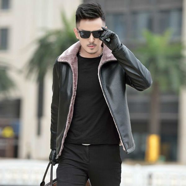 2021 men's winter new jackets fashion business casua men leather jacket lapel zipper male plus veet fur coat, Black;brown
2021 men's winter new jackets fashion business casua men leather jacket lapel zipper male plus veet fur coat, Black;brown
