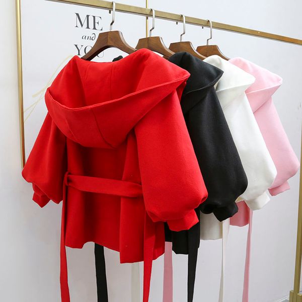 2020 new women's windbreaker ladies short trench coat loose clothes casual spring autumn wear, Black
2020 new women's windbreaker ladies short trench coat loose clothes casual spring autumn wear, Black