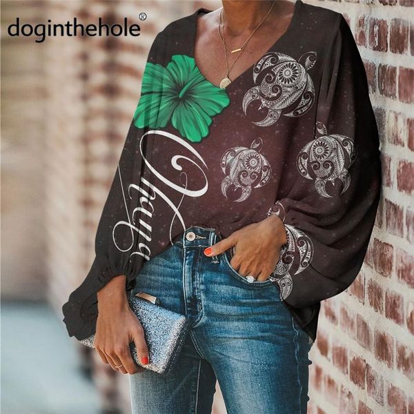 women's blouses & shirts doginthehole casual loose tunic tropical hawaii hibuscus with honu print chiffon blouse teen girls stylish v-n, White
women's blouses & shirts doginthehole casual loose tunic tropical hawaii hibuscus with honu print chiffon blouse teen girls stylish v-n, White