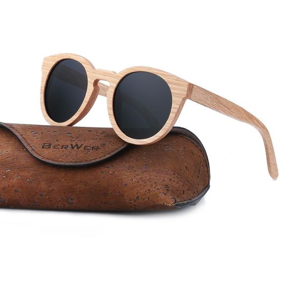 sunglasses berwer men women round wooden retro polarized bamboo sun glasses handmade 100% uv400 protection wood, White;black
sunglasses berwer men women round wooden retro polarized bamboo sun glasses handmade 100% uv400 protection wood, White;black