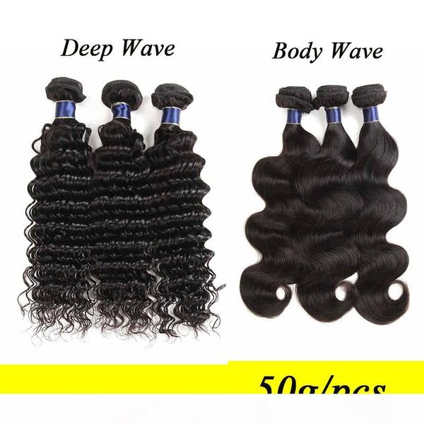 brazilian deep wave virgin hair bundles peruvian malaysian indian cambodian remy human hair extensions weaves body wave 50g pcs, Black
brazilian deep wave virgin hair bundles peruvian malaysian indian cambodian remy human hair extensions weaves body wave 50g pcs, Black