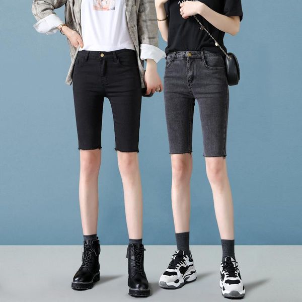 women's bicycles 2021 shorts suit high waist women biker shorts elastic ripped hole short jeans casual black denim biker, White;black
women's bicycles 2021 shorts suit high waist women biker shorts elastic ripped hole short jeans casual black denim biker, White;black