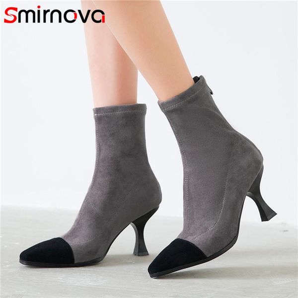 smirnova 2020 ankle boots for women mixed color stiletto high heel dress party shoes autumn winter short boots woman, Black
smirnova 2020 ankle boots for women mixed color stiletto high heel dress party shoes autumn winter short boots woman, Black