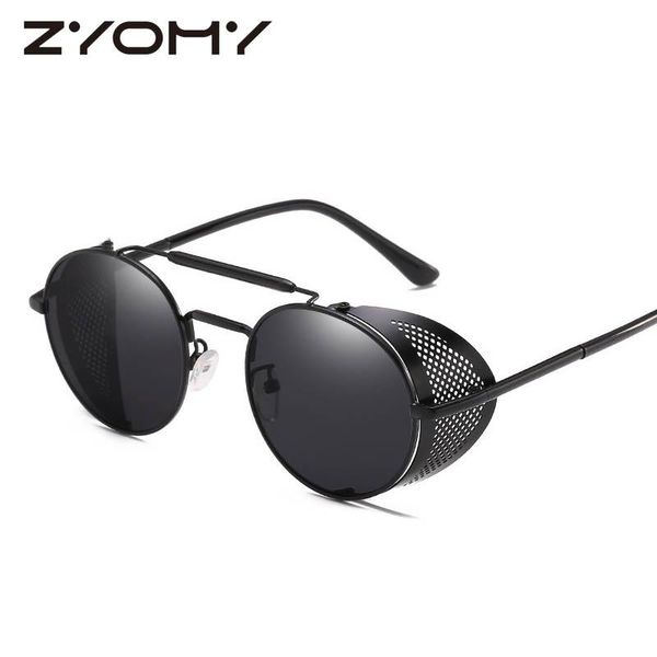 q round punk men women sunglasses retro glases anti-reflective colorful driving eyewear brand design goggles uv400, White;black
q round punk men women sunglasses retro glases anti-reflective colorful driving eyewear brand design goggles uv400, White;black